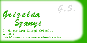 grizelda szanyi business card